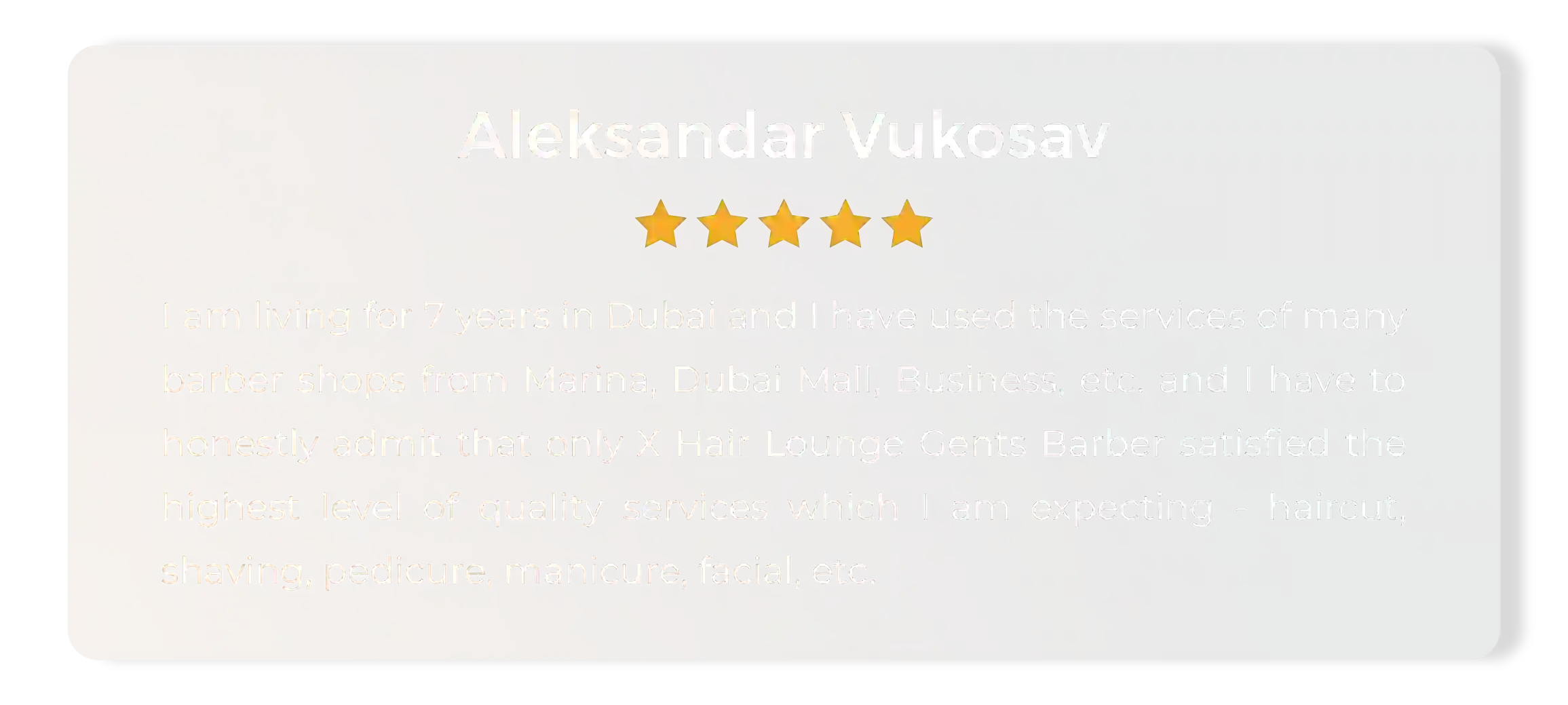 aleksandar customer reviews men's hair salon dubai